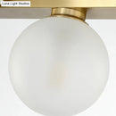 GobekUsa Traditional Spherical Frosted Glass Pendant Light - Gold, 7/12 Lights - Dining Room Island Lighting