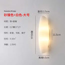 GobekUsa Cream Glass LED Wall Lamp for Bedroom Living Room Study