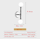 GobekUsa Frosted Glass Ball LED Wall Sconce - Indoor Home Lighting Fixture