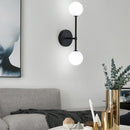 GobekUsa Frosted Glass Ball LED Wall Sconce - Indoor Home Lighting Fixture