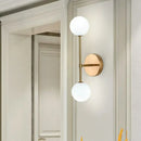 GobekUsa Frosted Glass Ball LED Wall Sconce - Indoor Home Lighting Fixture