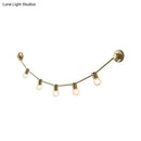 GobekUsa Gold Frosted Glass Bubble Wall Light - 5-Light Post Modern Lamp