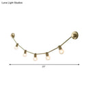 GobekUsa Gold Frosted Glass Bubble Wall Light - 5-Light Post Modern Lamp