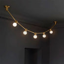GobekUsa Gold Frosted Glass Bubble Wall Light - 5-Light Post Modern Lamp