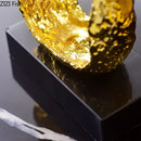 GobekUsa Fruit Shaped Metal Crafts Apple/pear Hollow Out Sculpture Modern Home Decor