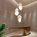GobekUsa Geometric Circle Gold Iron Pendant Light Chandelier