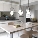 GobekUsa Geometric Circle Gold Iron Pendant Light Chandelier