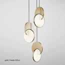 GobekUsa Geometric Circle Gold Iron Pendant Light Chandelier