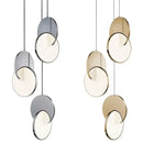 GobekUsa Geometric Circle Gold Iron Pendant Light Chandelier