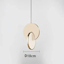 GobekUsa Geometric Circle Gold Iron Pendant Light Chandelier