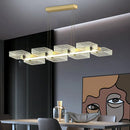 GobekUsa Modern Black Squares Island Suspension Light for Acrylic Dining Room Fixture