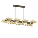 GobekUsa Modern Black Squares Island Suspension Light for Acrylic Dining Room Fixture