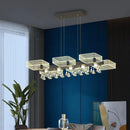 GobekUsa Modern Black Squares Island Suspension Light for Acrylic Dining Room Fixture