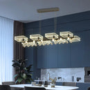 GobekUsa Modern Black Squares Island Suspension Light for Acrylic Dining Room Fixture