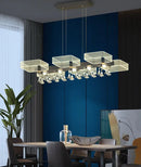 GobekUsa Modern Black Squares Island Suspension Light for Acrylic Dining Room Fixture
