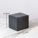 Modern gold geometric cube round statue decor for living room by Decorbites