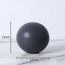 Modern gold geometric cube round statue decor for living room by Decorbites