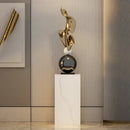 GobekUsa Geometric Electroplating Art Sculpture for Modern Luxury Home Decor