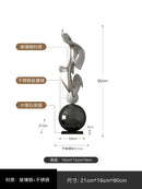 GobekUsa Geometric Electroplating Art Sculpture for Modern Luxury Home Decor