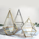 GobekUsa Geometric Glass Vase for Succulents and Flowers