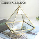 GobekUsa Geometric Glass Vase for Succulents and Flowers