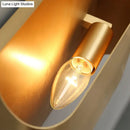 GobekUsa Gold Metal LED Wall Light with Modern Cut Geometry – Ideal for Bedside Ambiance