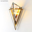 GobekUsa Modern Tapered Wall Sconce with Amber Glass - 2 Heads Living Room Light Fixture