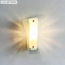 GobekUsa Modern Geometric Wall Sconce - Clear Glass 1-Light Living Room Lamp
