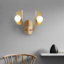 GobekUsa Modern Gold Globe Wall Sconce Light - 2-Light LED Metal Wall Mount Lamp for Living Room