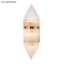 GobekUsa Minimalist Clear Glass Sconce Light with Gold Finish - 2/3 Lights - Indoor Wall Lighting