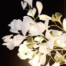 GobekUsa Ginkgo Branch Leaf LED Ceiling Chandelier - Modern Nordic Design for Home Decor