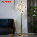 GobekUsa Ginkgo Flower Floor Lamp - Modern LED Decor for Home Living Room