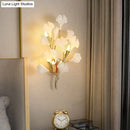 GobekUsa Flora - Modern Porcelain Leaves Wall Lights for Bedroom, living room Wall Decoration
