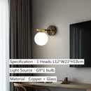 GobekUsa Glass Ball LED Ceiling Chandelier - Modern Nordic Pendant Light for Living Room