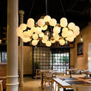 GobekUsa Glass Ball LED Chandelier Pendant for Living Dining Room