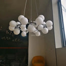 GobekUsa Glass Ball LED Chandelier Pendant for Living Dining Room