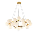 GobekUsa Glass Ball LED Chandelier Pendant for Living Dining Room