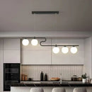 GobekUsa Glass Ball LED Chandeliers for Home Dining Kitchen Office Decor Lighting