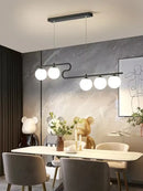 GobekUsa Glass Ball LED Chandeliers for Home Dining Kitchen Office Decor Lighting