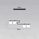 GobekUsa Glass Ball LED Chandeliers for Home Dining Kitchen Office Decor Lighting