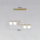 GobekUsa Glass Ball LED Chandeliers for Home Dining Kitchen Office Decor Lighting