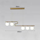 GobekUsa Glass Ball LED Chandeliers for Home Dining Kitchen Office Decor Lighting