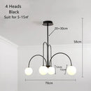 GobekUsa Glass Ball LED Chandelier for Indoor Decor Lighting
