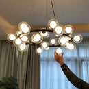 GobekUsa Glass Ball LED Chandelier Modern Pendant Light for Home Decor