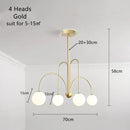 GobekUsa Glass Ball LED Chandelier for Indoor Decor Lighting