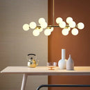 GobekUsa Glass Ball LED Chandelier Modern Pendant Light for Home Decor