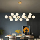 GobekUsa Glass Ball LED Chandelier for Home Interior Lighting and Kitchen Staircase