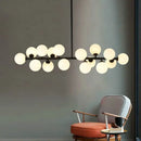 GobekUsa Glass Ball LED Chandelier for Home Interior Lighting and Kitchen Staircase