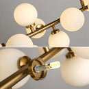 GobekUsa Glass Ball LED Chandelier for Home Interior Lighting and Kitchen Staircase