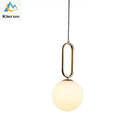 GobekUsa Glass Ball LED Chandelier for Bedroom, Living Room & Restaurant